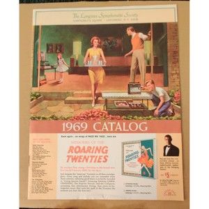 Longines Symphonette Society 1969 Catalog Ephemera Music Great Graphics Memories